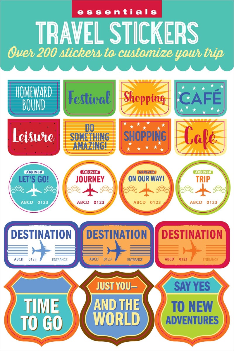 Peter Pauper Press Essentials Travel Planner Stickers (set of 200+ stickers) - Image 2