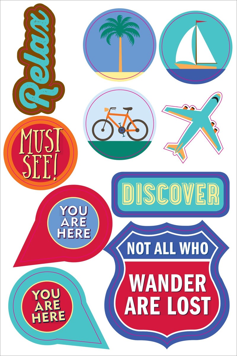 Peter Pauper Press Essentials Travel Planner Stickers (set of 200+ stickers) - Image 3