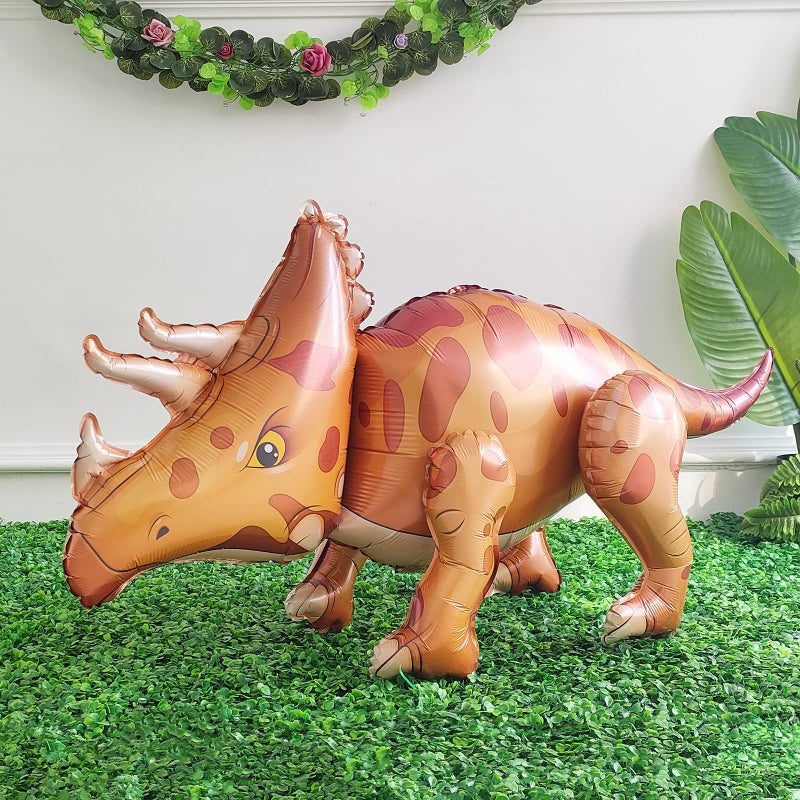 EASUTE Large Self Standing Dinosaur Balloons 3PCS 38inch Tyrannosaurus Ankylosaurus Triceratops Inflatable Balloons for Birthday Party Decoration Kit Party Supplies Decorations Gift (mixed) - Image 4