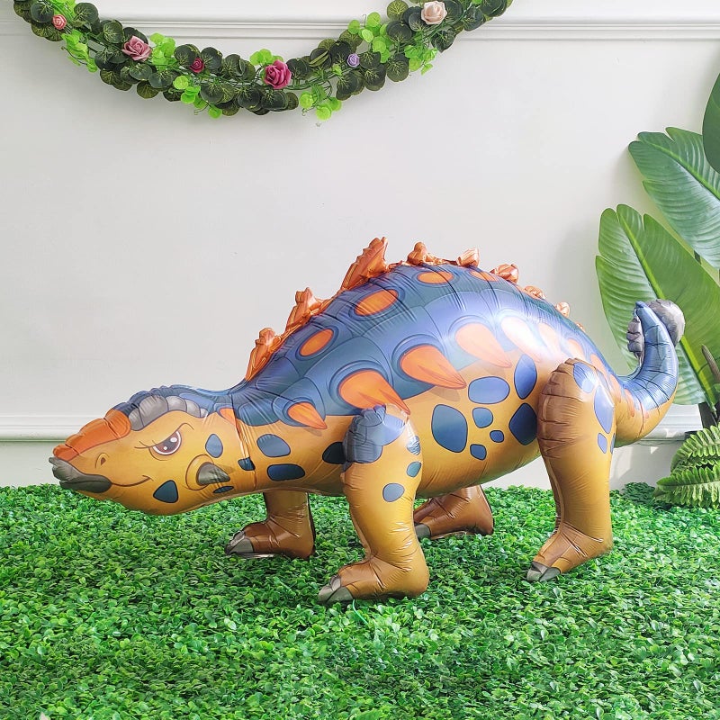 EASUTE Large Self Standing Dinosaur Balloons 3PCS 38inch Tyrannosaurus Ankylosaurus Triceratops Inflatable Balloons for Birthday Party Decoration Kit Party Supplies Decorations Gift (mixed) - Image 5