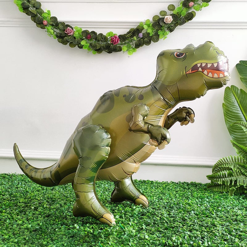 EASUTE Large Self Standing Dinosaur Balloons 3PCS 38inch Tyrannosaurus Ankylosaurus Triceratops Inflatable Balloons for Birthday Party Decoration Kit Party Supplies Decorations Gift (mixed) - Image 3