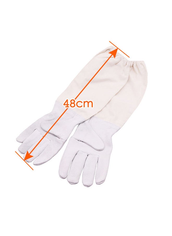 Y&D Protective Anti-slash Beekeeping Glove White 30centimeter  - Image 2