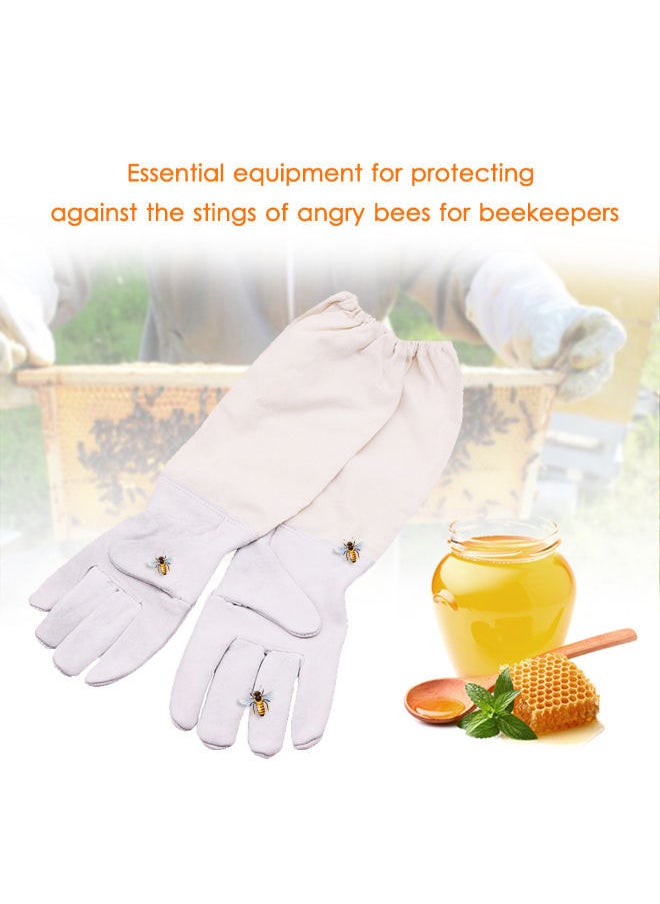 Y&D Protective Anti-slash Beekeeping Glove White 30centimeter  - Image 3