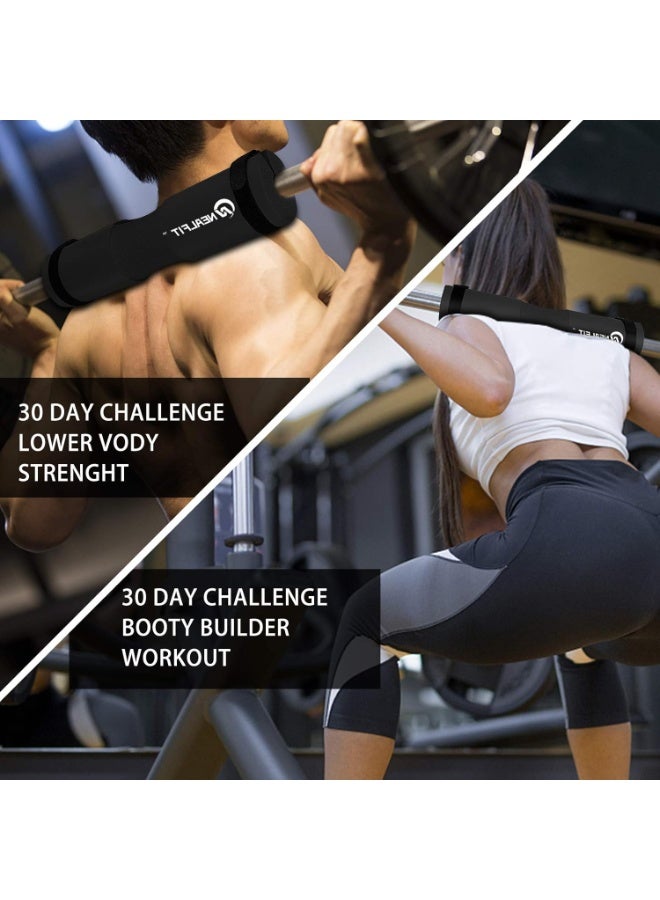 NEALFIT Barbell Pad Squat Pad for Squats—Squat Bar Pad—Great for Weightlifting,Lunges and Hip Thrusts—Foam Sponge Pad—Fit Standard and Olympic Bars Perfectly - Image 4