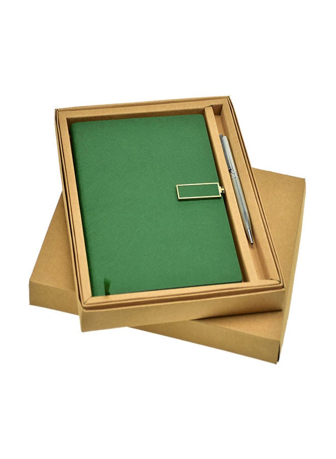 NIBEMINENT A5 Noteebook With Pen Set Green - Image 1