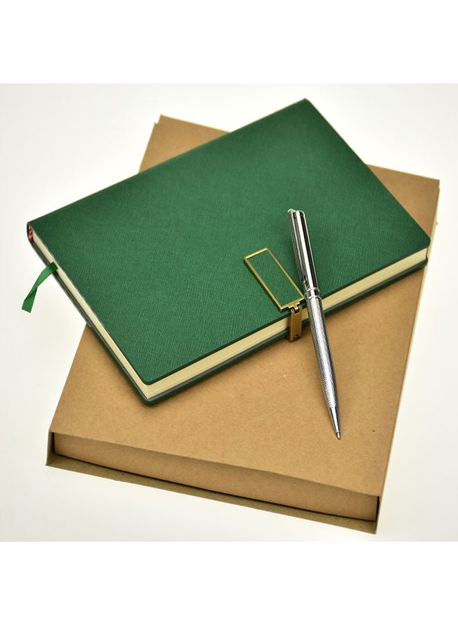 NIBEMINENT A5 Noteebook With Pen Set Green - Image 2