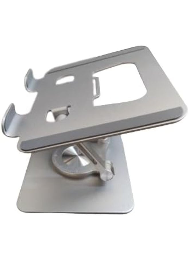 Generic Premium Metal Laptop Stand with 360° Rotation – Adjustable Height and Angle – Durable Design  - Image 1