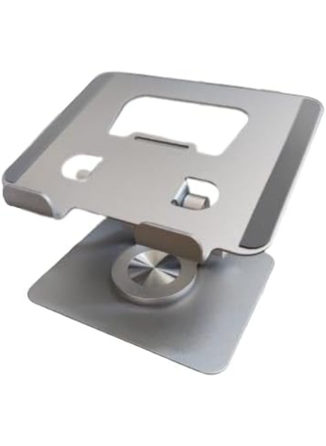 Generic Premium Metal Laptop Stand with 360° Rotation – Adjustable Height and Angle – Durable Design  - Image 4