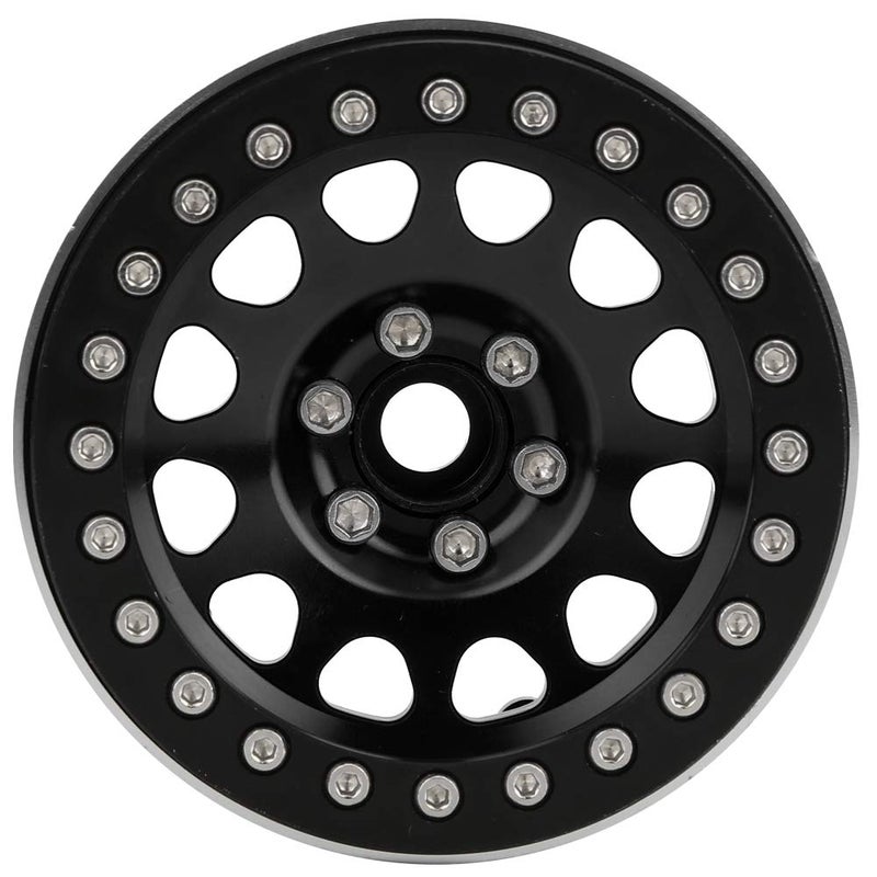 4Pcs 2 2in Metal Lock Tire Wheel Hub For 1 10 RC Rock Crawler CNC Aluminum Alloy Black Red - Image 3