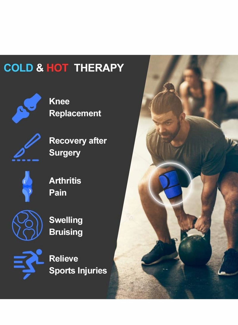 Y&D Ice Pack for Knee Pain Relief, Reusable Cold Gel Leg Injuries, Swelling, Muscle Soreness, Joint and Body Inflammation, Flexible Wrap Surgery, Sprains, Arthritis  - Image 2
