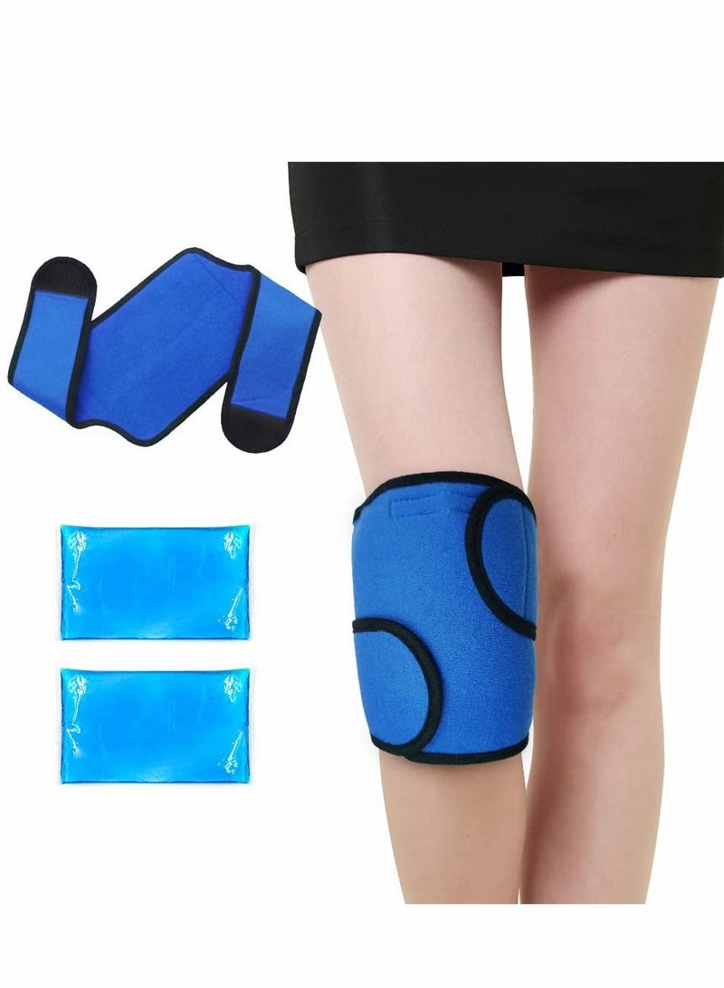 Y&D Ice Pack for Knee Pain Relief, Reusable Cold Gel Leg Injuries, Swelling, Muscle Soreness, Joint and Body Inflammation, Flexible Wrap Surgery, Sprains, Arthritis  - Image 1