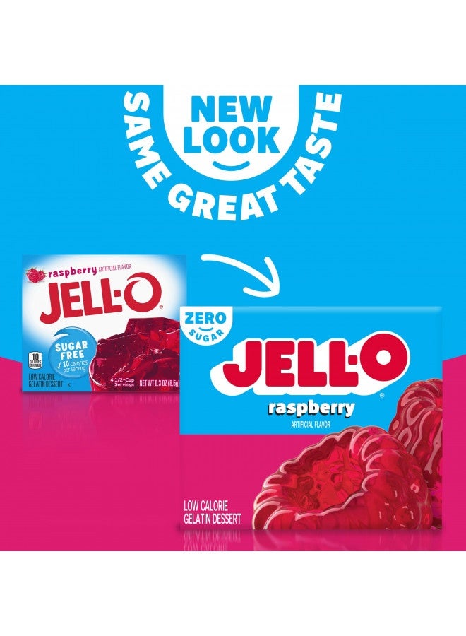 Jell-O Jell-O Raspberry Sugar-Free Gelatin Mix (0.3 Oz Boxes, Pack Of 6) - Image 4