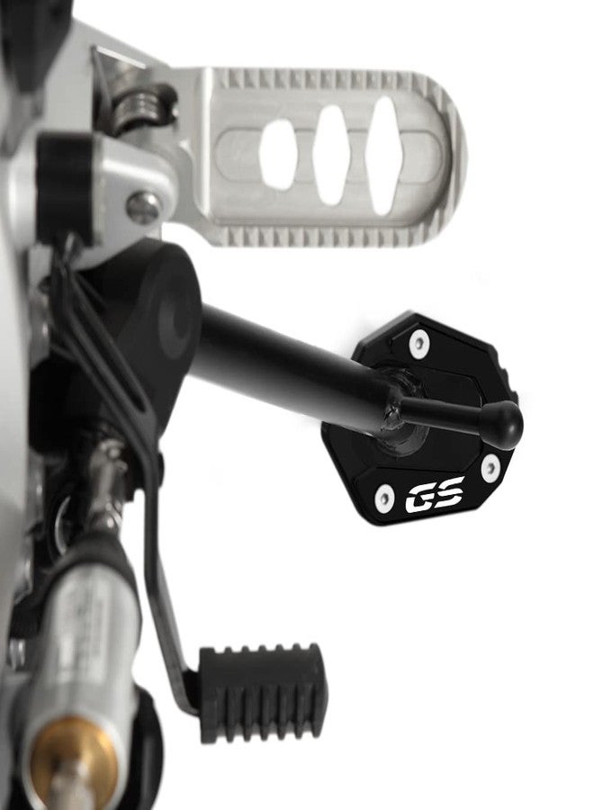 Modeer مودر لـ BMW F850GS Adventure F750GS 2018-2022 ملحقات الدراجات النارية وسادة مسند جانبي من الألومنيوم CNC F 850GS 750GS 850 750 GS ADV F850GSA وسادة تمديد لتكبير مسند القدم الجانبي (أسود) - Image 2