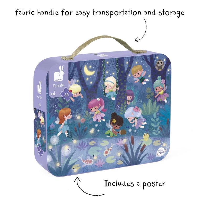 جانود لعبة أحجية تركيب الصور بتصميم جنيات وأزهار مائية مكونة من 36 قطعة - Image 3