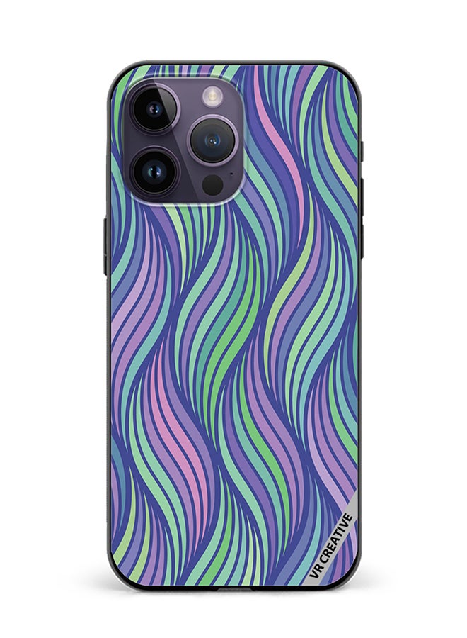 VR CREATIVE Protective Case Cover For Apple iPhone 16 Pro Strips Design Multicolour - Image 1