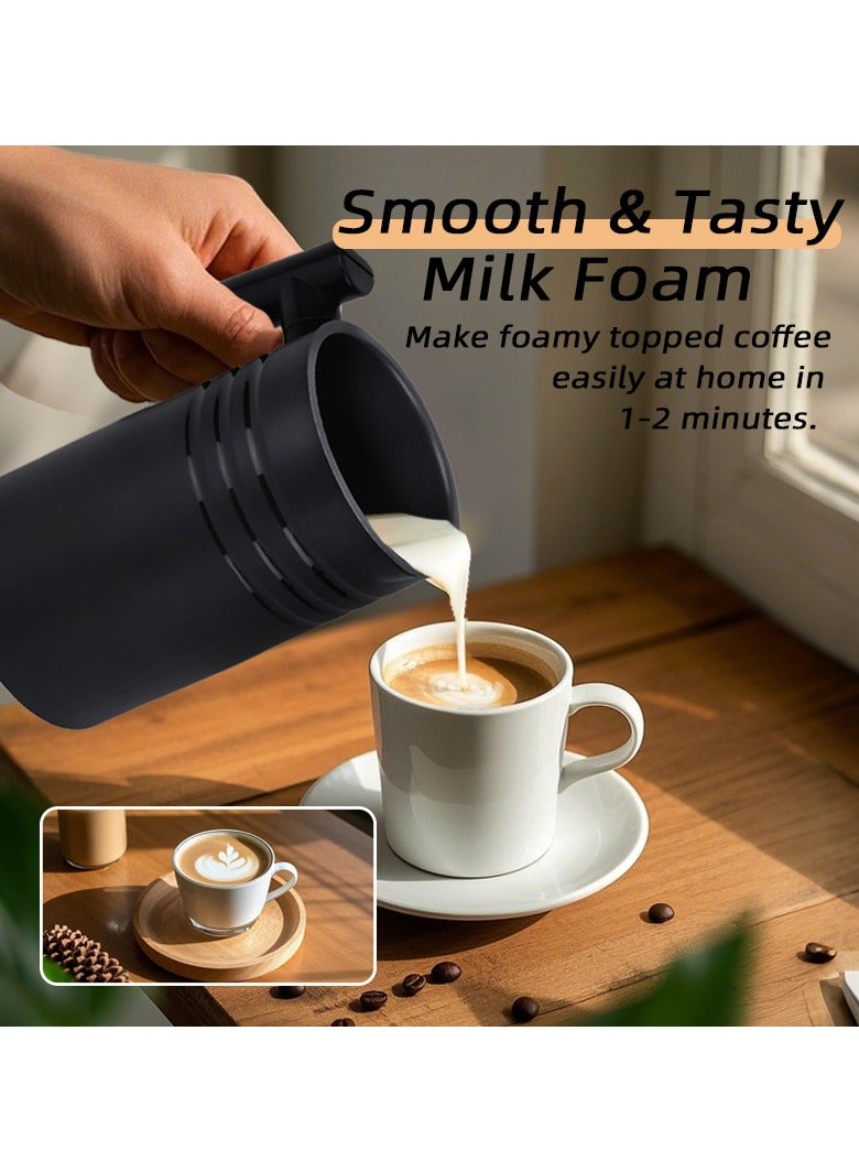 إيسي خلاط الحليب الكهربائي، 4 في 1، خلاط ساخن وبارد، سعة 350 مل/11.8 أونصة كبيرة، إيقاف تلقائي، خلط سريع 2500 دورة في الدقيقة لصنع اللاتيه، الكابتشينو، الشوكولاتة الساخنة، الشاي - Image 3