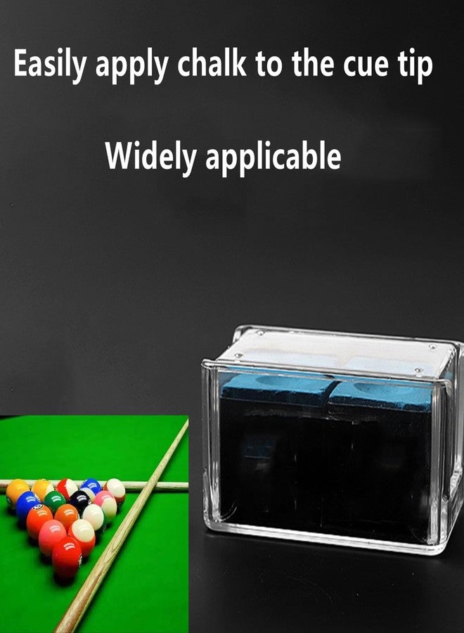 Nanchroadly Pool Cue Chalk Holder Case, Single Billiard Chalk Storage Box Hold 2 Packs Chalk, Clear - Image 5