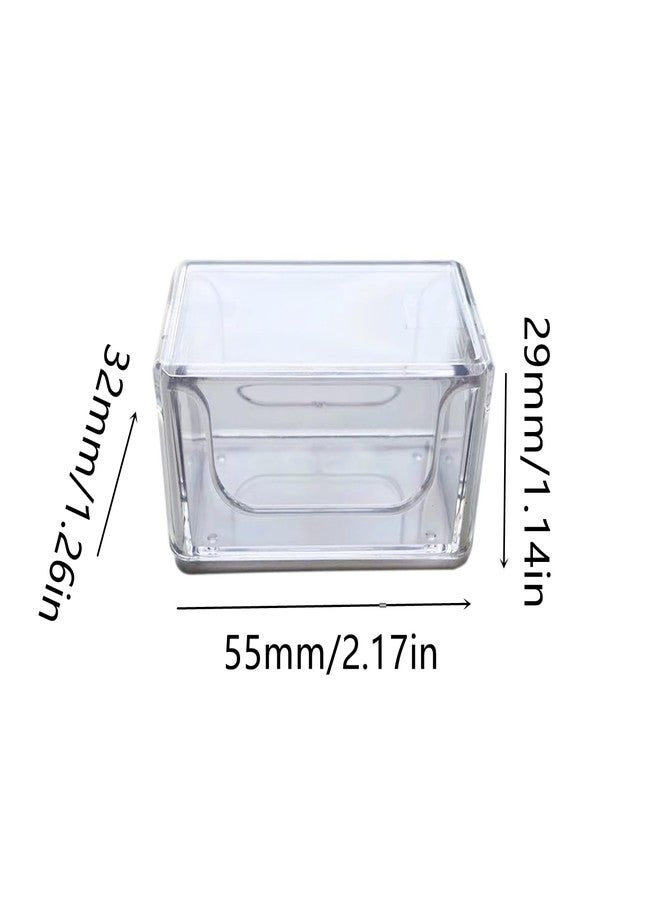 Nanchroadly Pool Cue Chalk Holder Case, Single Billiard Chalk Storage Box Hold 2 Packs Chalk, Clear - Image 2