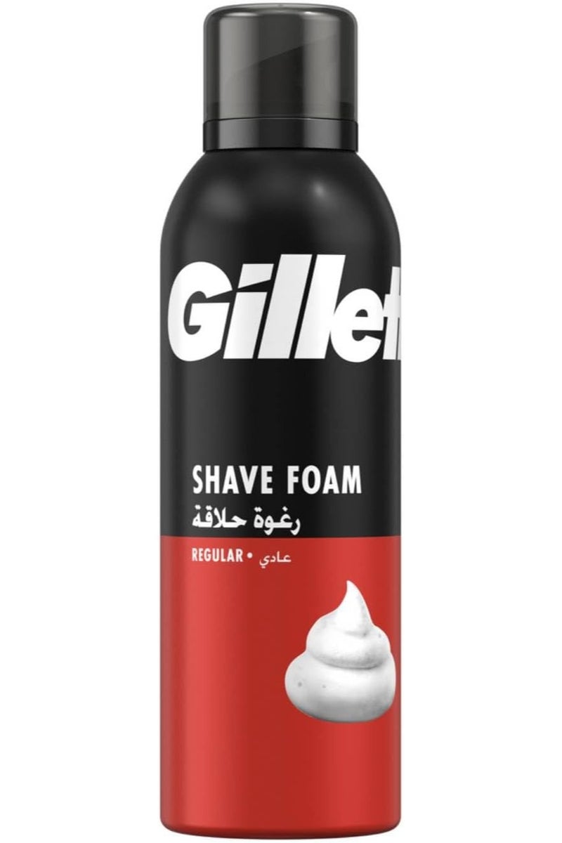 Gillette Sensitive Men's Shaving Foam, 200 ml - Image 1