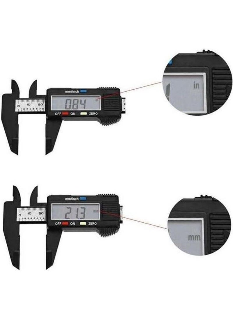 Hobi Mekatronik Hobi Mechatronics Digital Plastic Caliper - 150 mm  - Image 2