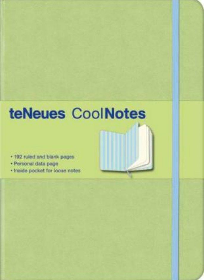 Light Green Blue Stripe Coolnotes Journal 