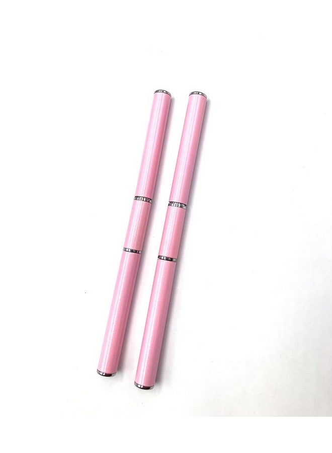Aliotech 2 Pack Of Polygel Brush And Picker Dualended 2 In 1 Design Stainless Steel Gel Nail Brush Polygel Slice Tool For Polygel Uv Gel Acrylic Nails Extension Quick Building Gel(Light Pink) - Image 3