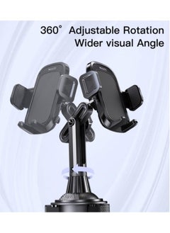 Yesido C195 Mobile Phone Holder Cup Mount – 360° Rotatable Adjustable Design, Secure Grip, Universal Car Cup Holder Phone Mount for iPhone, Samsung, and More – Convenient and Sturdy Hold  - Image 3