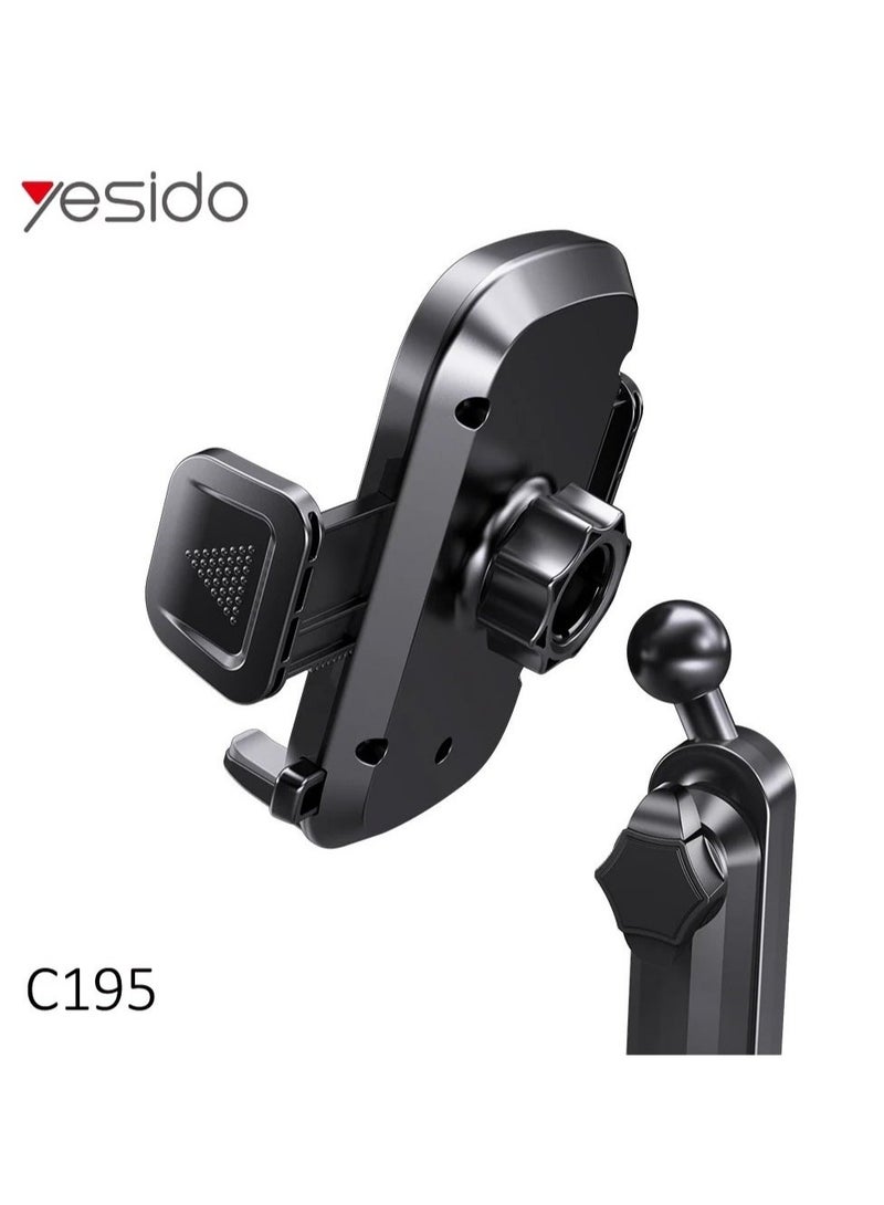 Yesido C195 Mobile Phone Holder Cup Mount – 360° Rotatable Adjustable Design, Secure Grip, Universal Car Cup Holder Phone Mount for iPhone, Samsung, and More – Convenient and Sturdy Hold - Image 2