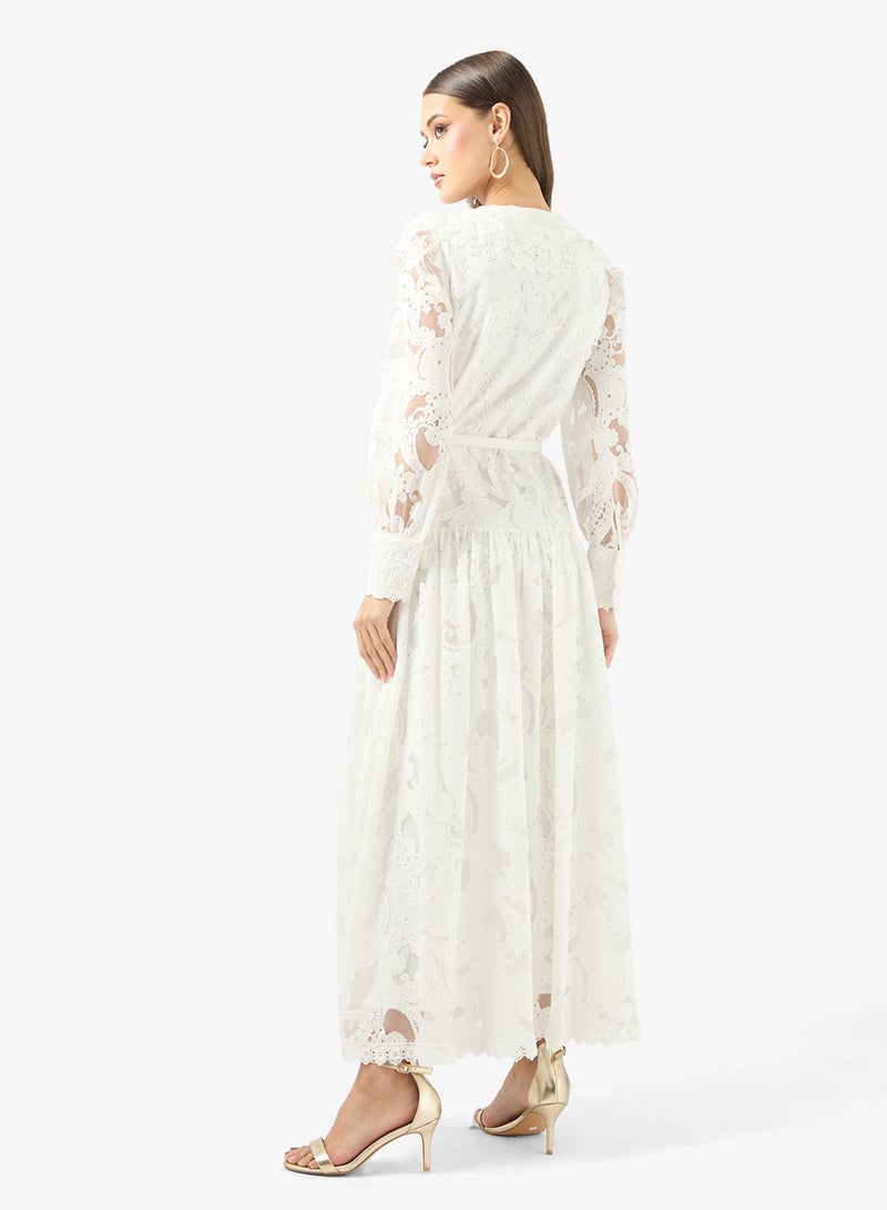 Khizana Lace A-line Dress - Image 2