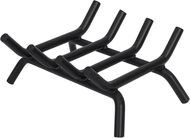 إسكدنيا Fireplace Grate 14inch Heavy Duty - Fireplace Log Holder | Fire Place Grate Cast Iron | Wood Stove Wrought Rack | Firewood Log Fire Pit Tray for Indoor  Outdoor Kindling Tool Camping - Image 1