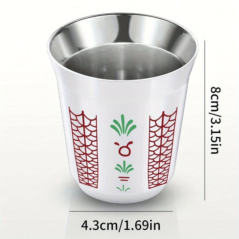 Middle Eastern Floral Teapot Cup 27oz Stainless Steel Insulated Kettle - Image 4