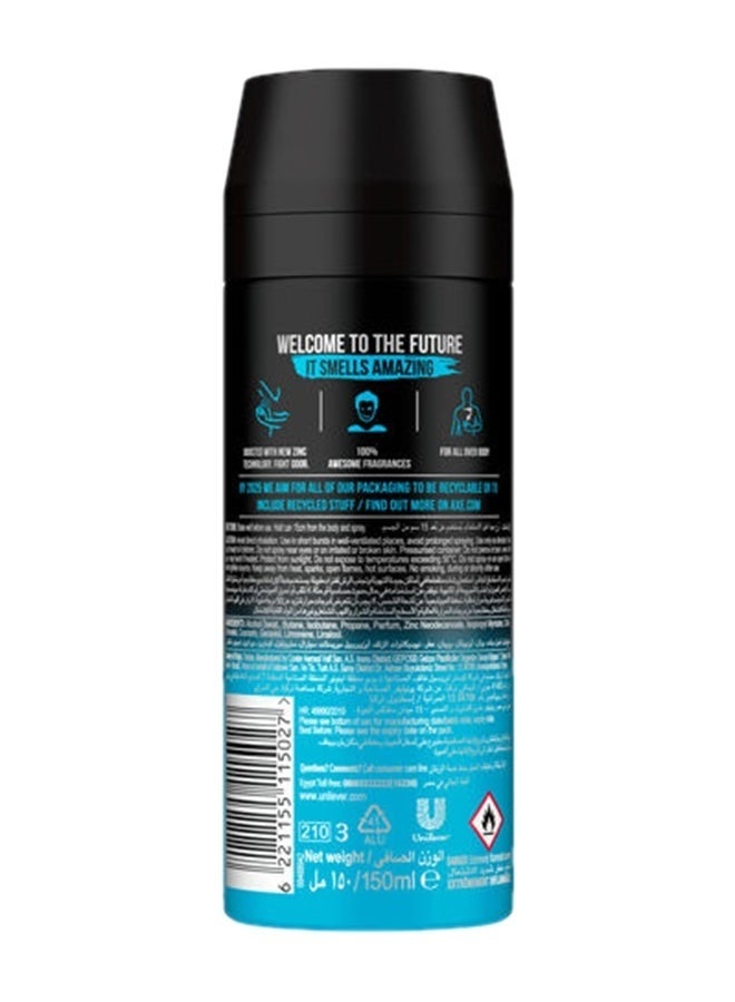 Axe, Ice Chill Deodorant Bodyspray For Men (Iced Mint & Lemon Scent) - 150 ml - Image 2
