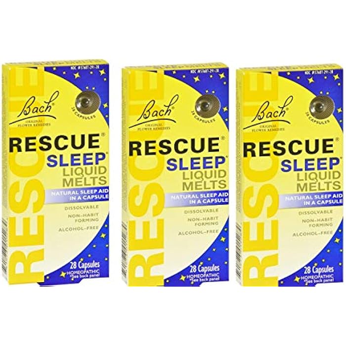 RESCUE Bach Rescue Sleep Liquid Melts, Dissolvable Capsules 28 ea ( Pack of 3 ) - Image 1
