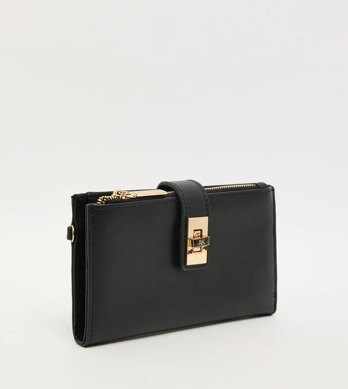 ان كلاين Akg5092 Black Women's Wristlet