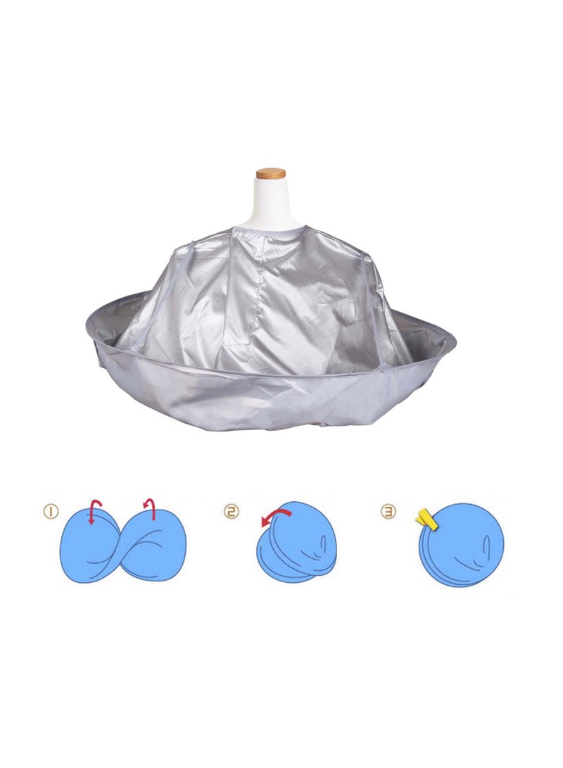 Generic Pro DIY Hair Cutting Cloak Umbrella Cape Salon Barber For Home And Salon  - Image 3