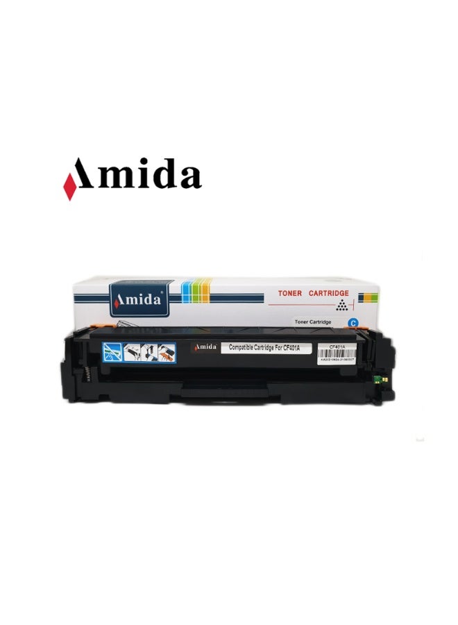 أميدا مجموعة خراطيش حبر 201A بديلة - متوافقة مع طابعات HP MFP M277dw وMFP M277n وM252dw - أسود، أزرق سماوي، أصفر، أحمر أرجواني - Image 3