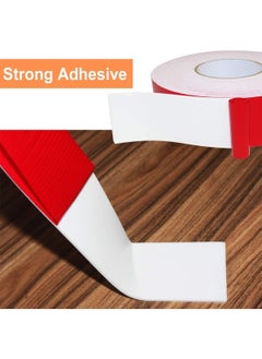 MARKQ Double Sided Foam Tape, 1" x 5 yards Outdoor and Indoor Heavy Duty Strong Weatherproof Adhesive Tape for Automotive Mounting, Decorative and Trim, Car Trim Strip, Home Decor, Photo Frame (Red)  - Image 4