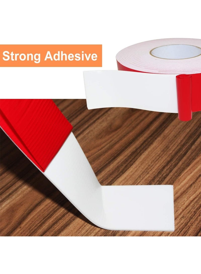 MARKQ Double Sided Foam Tape, 1" x 5 yards Outdoor and Indoor Heavy Duty Strong Weatherproof Adhesive Tape for Automotive Mounting, Decorative and Trim, Car Trim Strip, Home Decor, Photo Frame (Red)  - Image 4