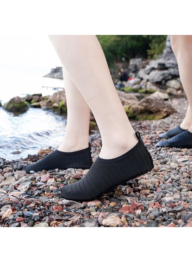 JOTO Water Shoes for Women Men Quick-Dry Breathable Aqua Socks Flexible Non-slip Rubber Sole lightweight Barefoot Aqua Water Socks for Swim Beach Yoga Exercise Pool Camping Snorkeling Surfing Kayaking - Image 2