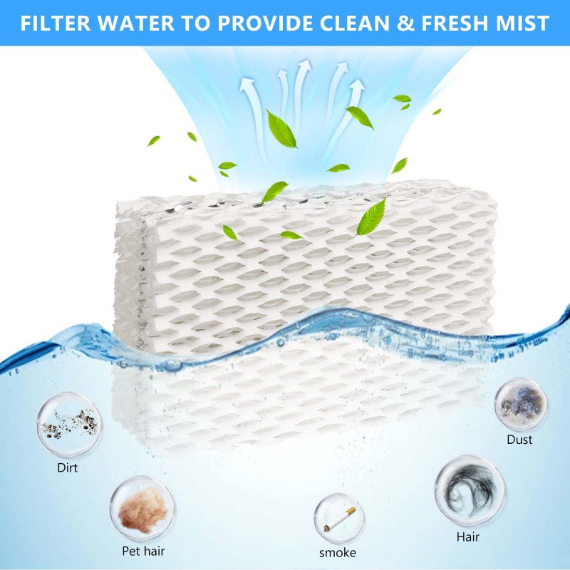 GZJoSum 4 Pack Wf813 Eqwf813 Humidifier Filters Compatible with Equate Eqwf813 Eq-2119-Ul, Relion RCM-832 RCM-832N, ProCare PCCM-832N Cool Mist Humidifier Replacement Filter - Image 3