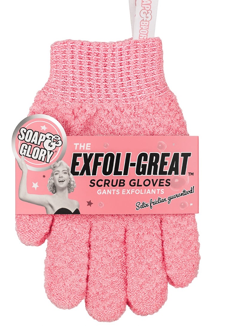 Soap & Glory Soap & Glory Exfoli-Great Scrub Gloves - Pink 
