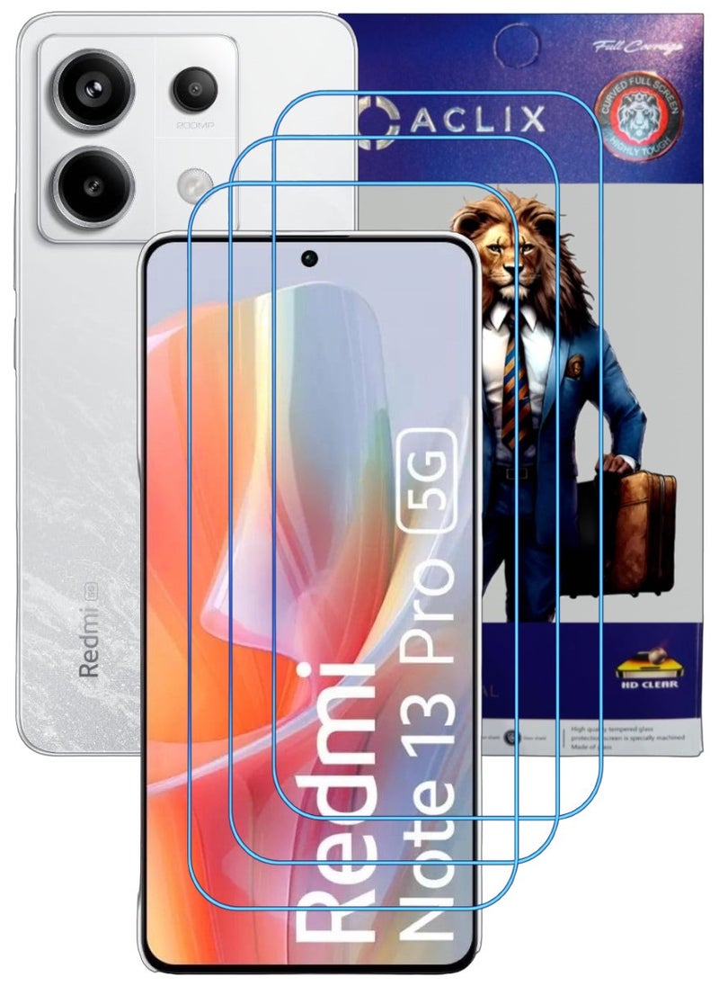 أكاليكس 3 قطع، حماية شاشة،  لهاتف شاومي  ريدمي نوت 13  برو ، جودة ممتازة. - Image 1