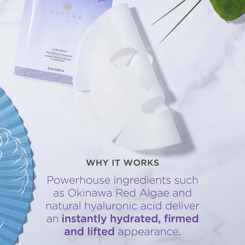 TATCHA Luminous Deep Hydration Lifting Mask | Single Use Mask for Luminous Skin | 20 ml / 0.68 oz - Image 3