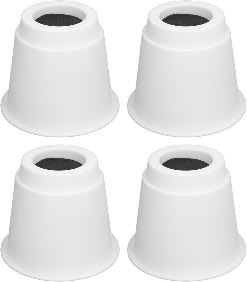 4Pcs 5 Inch Heavy Duty Round Furniture Bed Risers, 5 Inch Round Bed Risers with Anti Slip Top for Sofa Chair Table Desk, Sturdy ABS Plastic Supports up to 2200lbs - Image 1