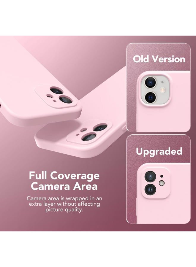 SUYDANBOX Magnetic Case for iPhone 12 Compatible with MagSafe, [Full Camera Protection] [Screen Protector] Shockproof Silicone Protective Case for iPhone 12 6.1 Inch, Chalk Pink - Image 5