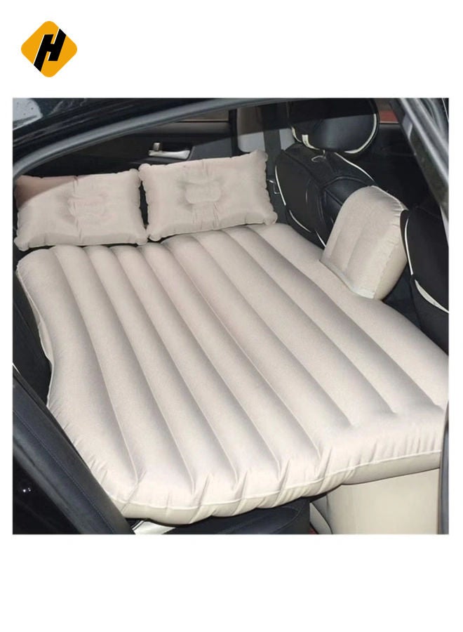 HuHa Car Travel Bed 138 * 85 45Cm Suv Air Mattresses Inflatable For Camping Children Rear Double Adjustable Sleeping Pad Airbed Seat Cover Cushion Flocking Cloth - Image 2
