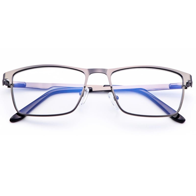 YIMI Mens Blue Light Glasses Men Computer Gaming BlueLight Blocking Glasses Metal Anti Eyestrain Clear Lens Eye Protection (Everyday Protection) - Image 1