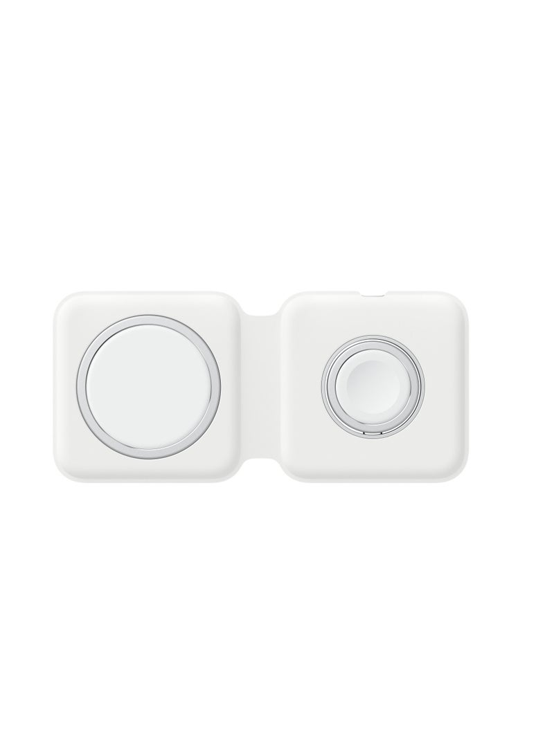 2-In-1 MagSafe Charger Foldable Magnetic Dock white