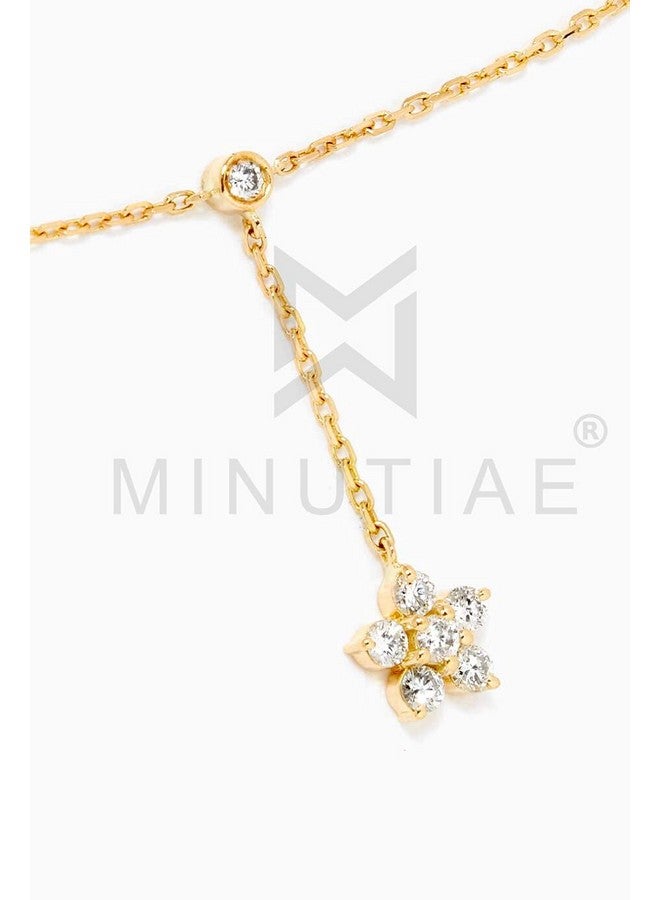 MINUTIAE Gold Plated Anklet Star Shape With Solitaire Crystal Painjan Payal For Women and Girls - Image 4