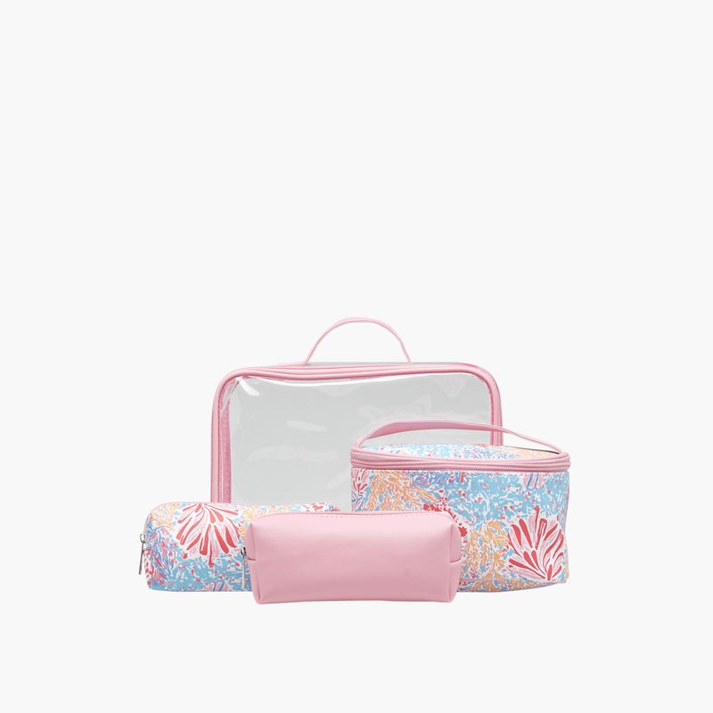 LIFESTYLE 4-Piece Cosmetic Pouch Set for Girls - Image 1